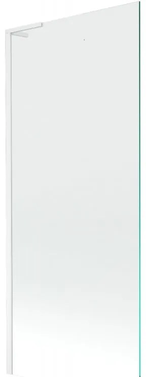Mexen Next L, 1-krídlová vaňová zástena 80 x 150 cm, 6mm číre sklo, biely profil, 895-080-000-03-00-20