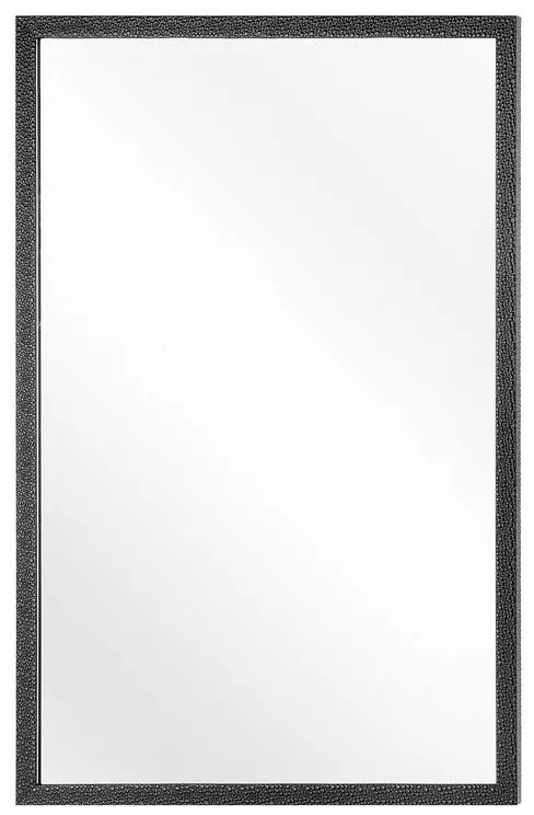 Nástenné zrkadlo 60 x 90 cm čierne MORLAIX Beliani