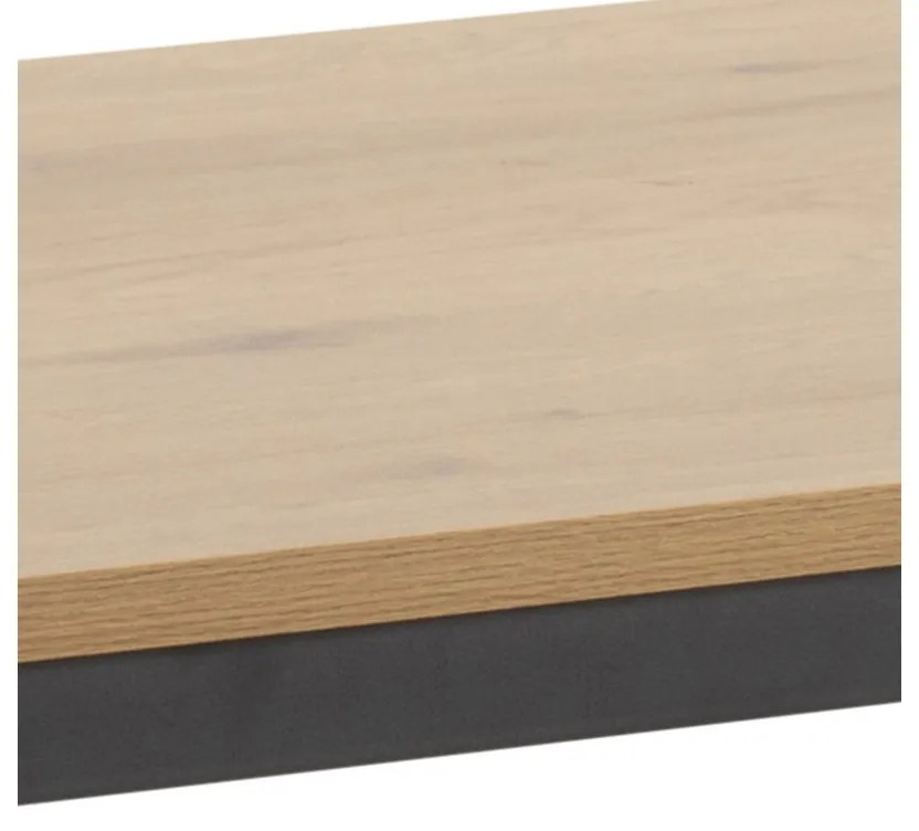 Jedálenský stôl Naja 180 cm dub - čierny