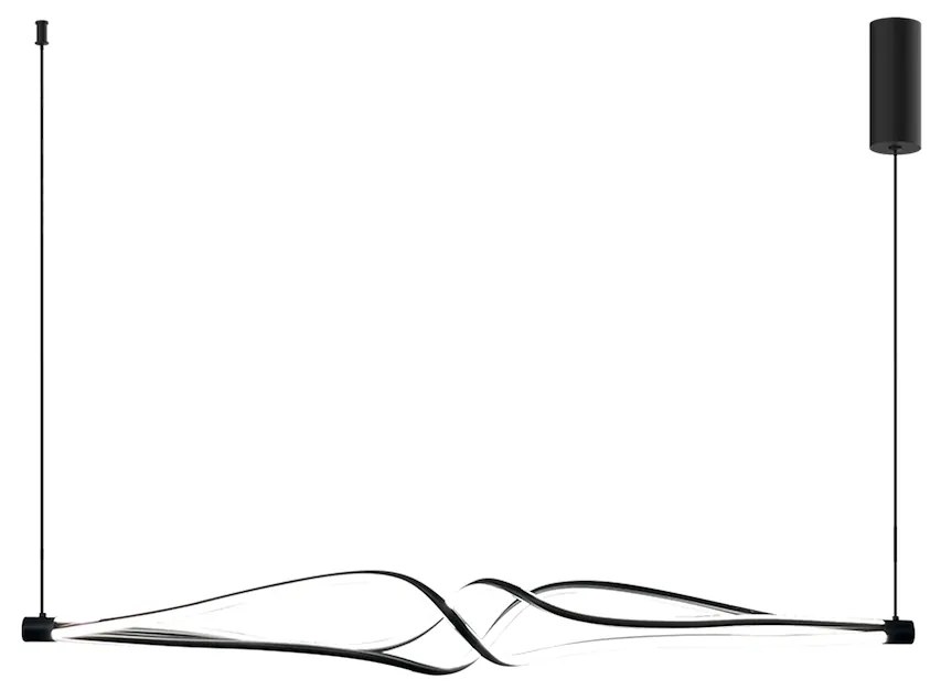 Závesné LED svietidlo Twister, 1x LED 56w, 4000k, b