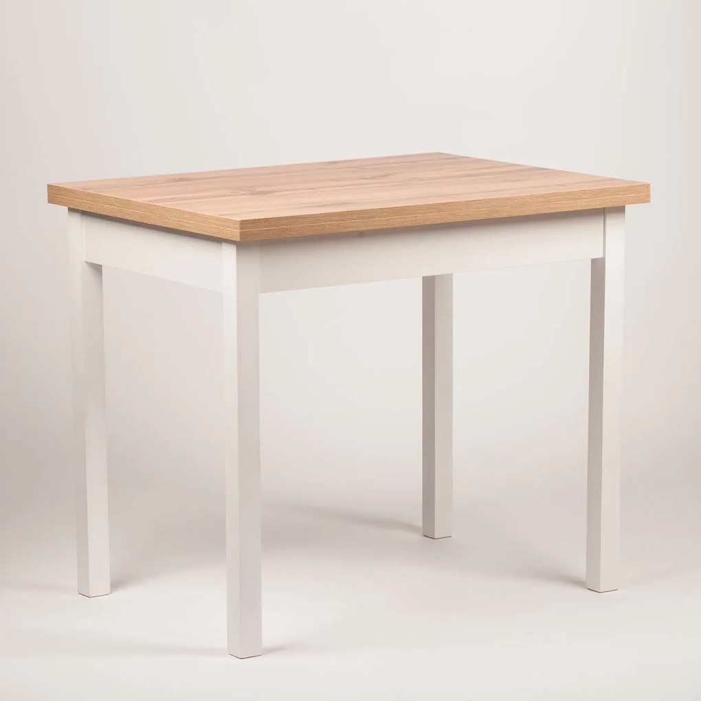 Stima Stôl BINGO Vyberte odtieň ->: Dub Wotan, Vybetre odtieň podnože ->: Biela