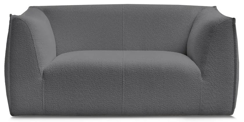 Tmavosivá pohovka z textílie buklé 170 cm Giorgia – Bobochic Paris