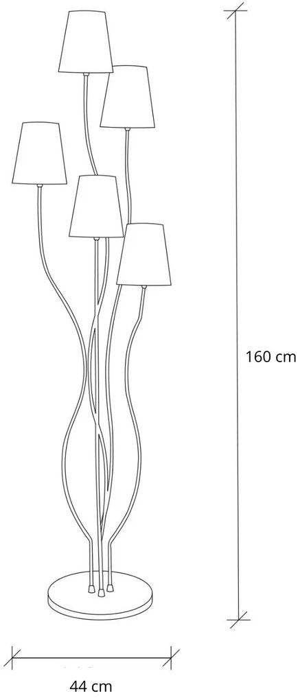 Stojacia lampa Bonibon I viacfarebná