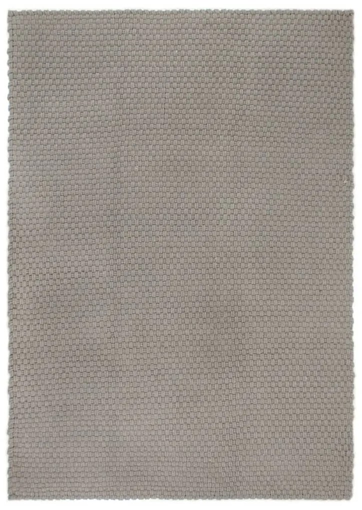 vidaXL Koberec obdĺžnikový sivý 120x180 cm bavlna