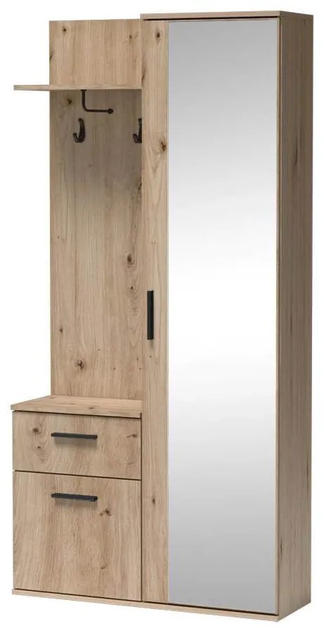 Predsieň Luxor (dub artisan). Akcia -22%. Vlastná spoľahlivá doprava až k Vám domov. 1055378