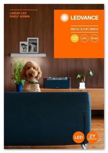 Ledvance - Polica s LED osvetlením LINEAR LED/6,5W/230V 40 cm IP44