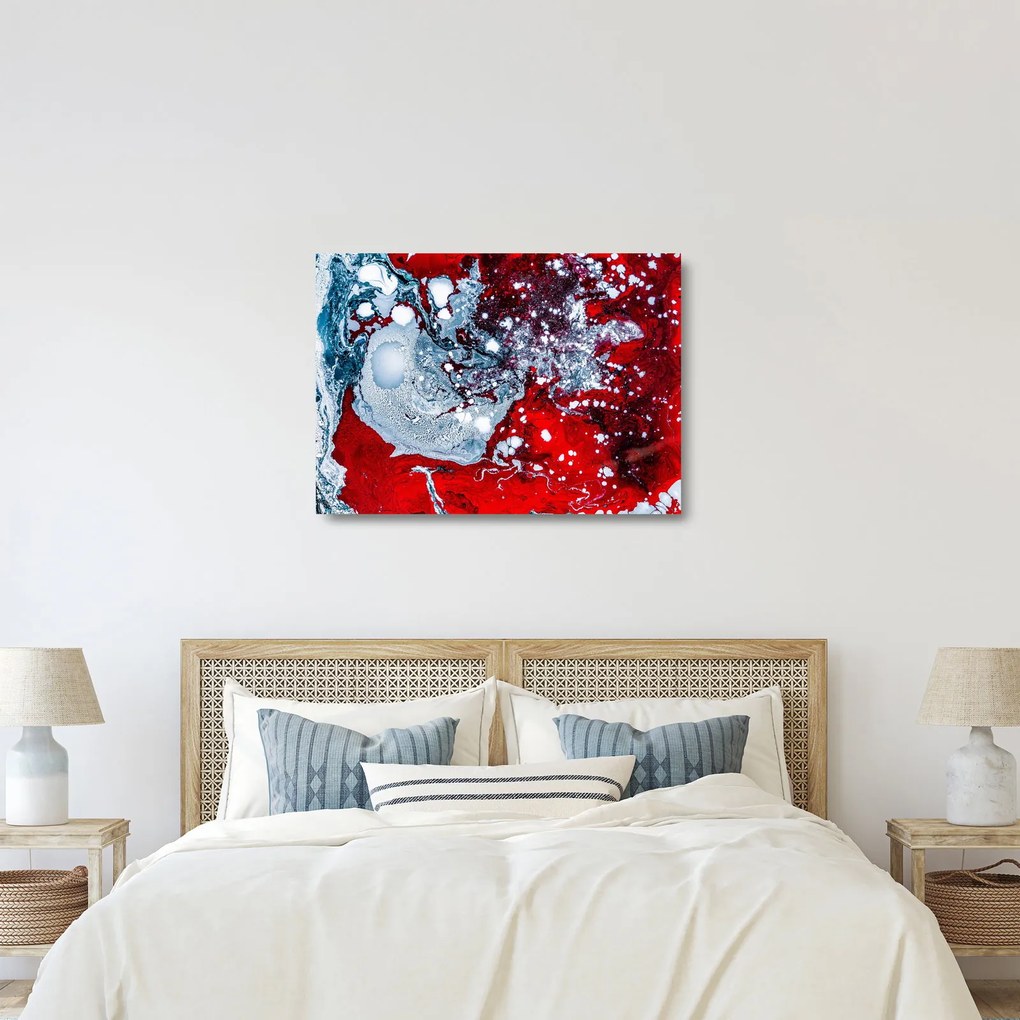 Abstraktný sklenený obraz (70x50 cm)
