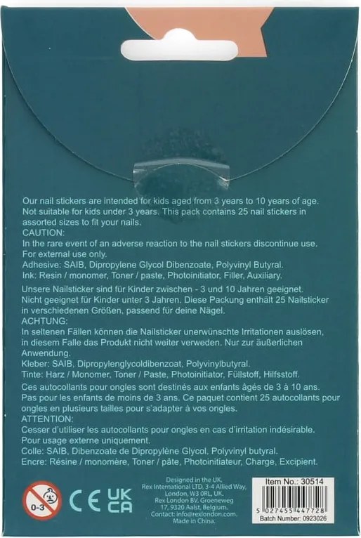 Kreatívna súprava Ladybird – Nail stickers – Rex London