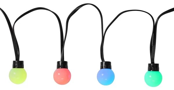 Nedis WIFILP02C48 - LED RGB Dekoračná reťaz 48xLED 13,8m IP65 Wi-Fi Tuya