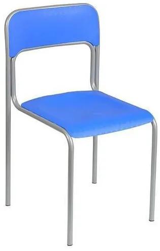 Plastová jedálenská stolička Cortina, modrá