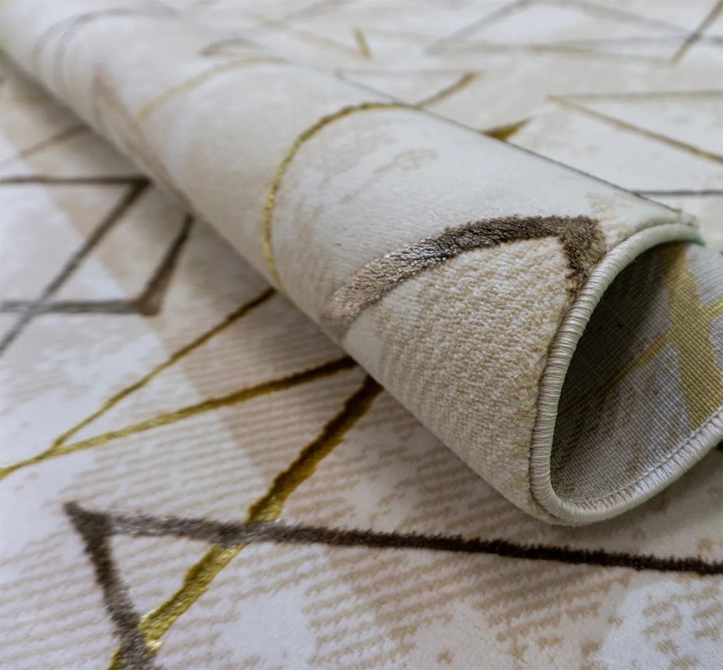 Koberec Esprit 3608 béžový – obdĺžnikový s jemným vzorom Rozmer: 60x100 cm