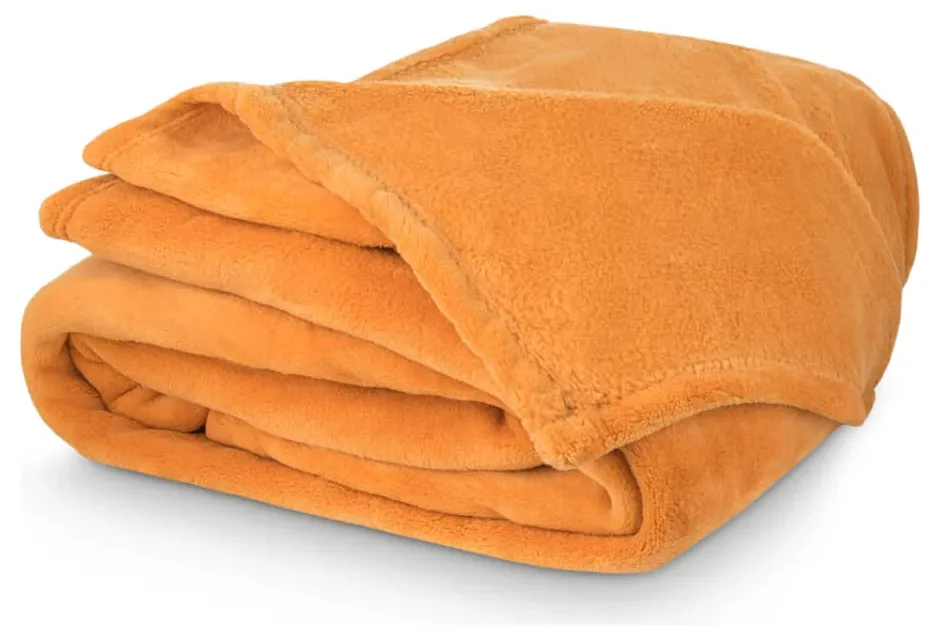 Prikrývka Microplush 150x200 cm Mustard