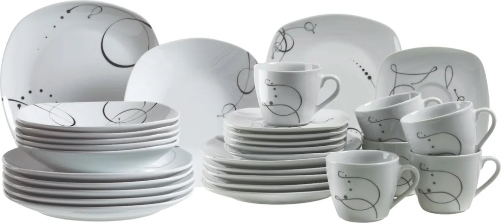 Mäser Jedálenská súprava riadu 30 ks CHANSON