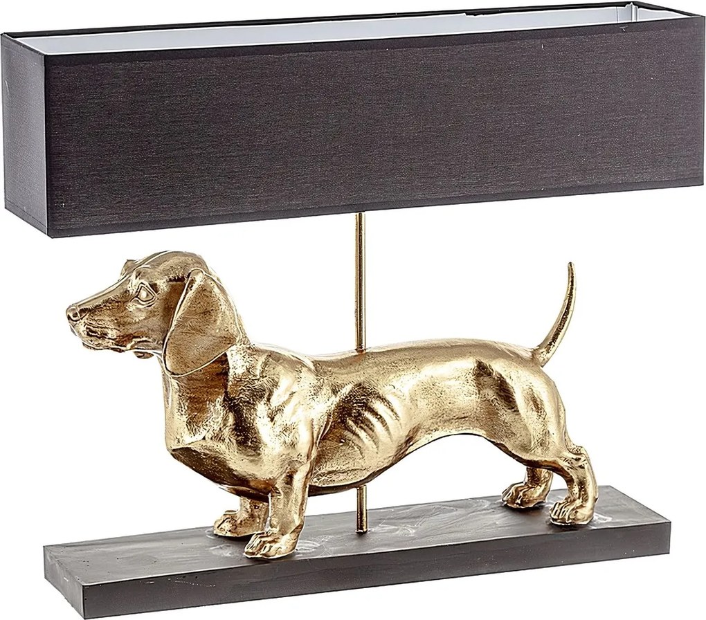 Stolná lampa Gold Dog 48cm