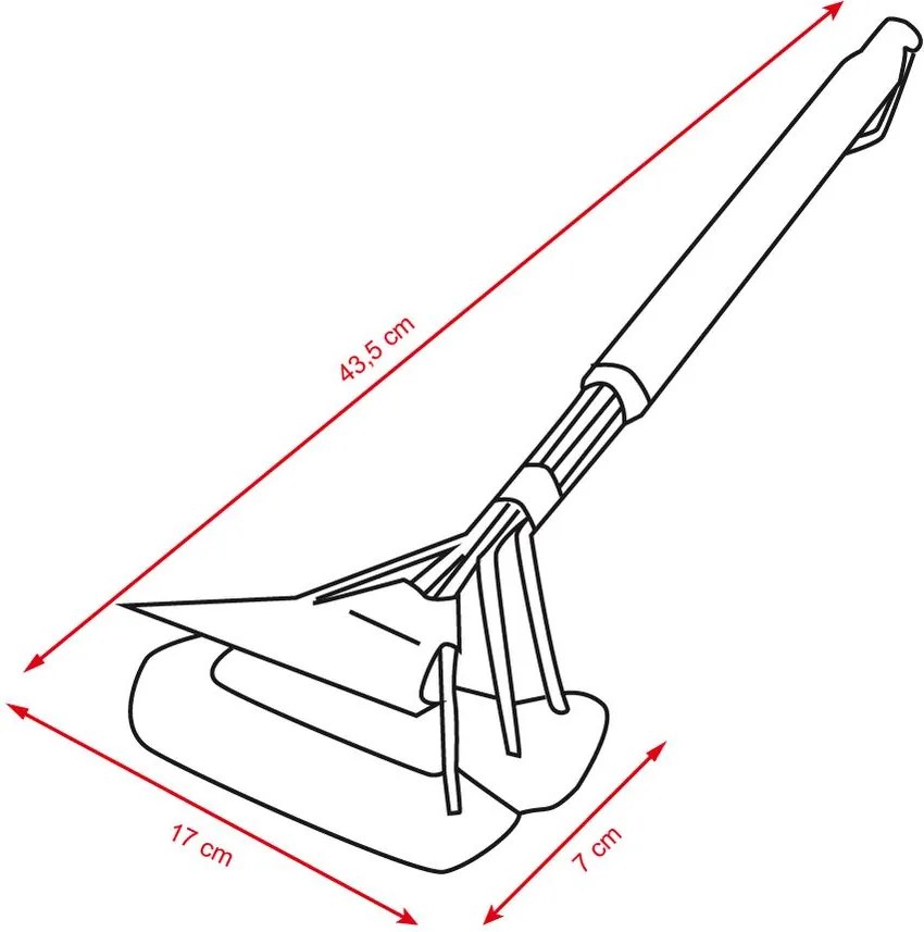 BBQ drôtená kefa na čistenie grilu WELFON