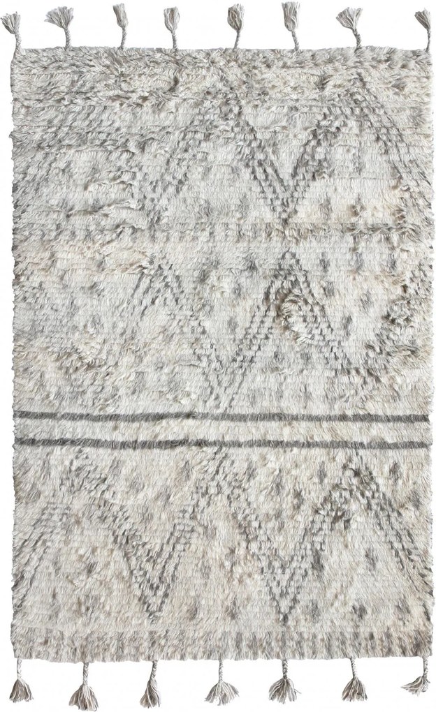 HK living Vlnený koberec Beige Black 120x180cm