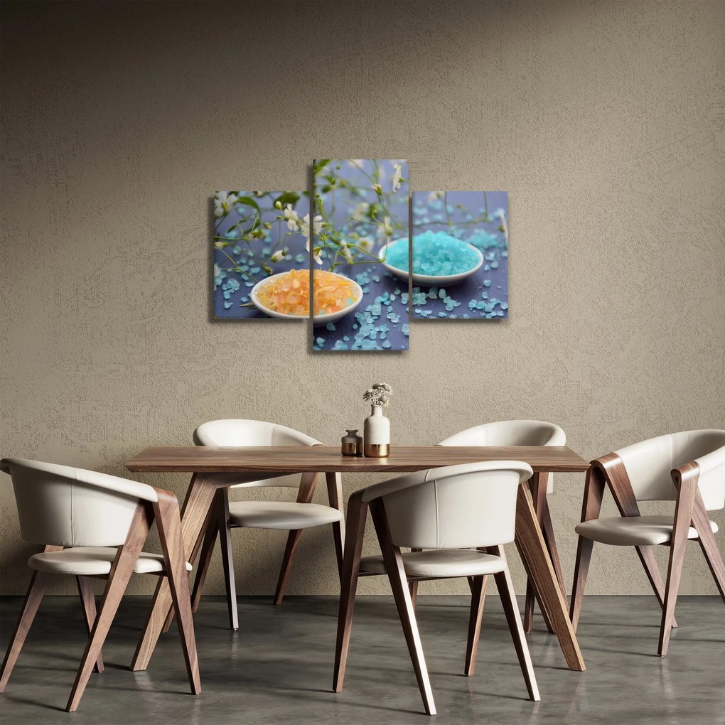 Obraz farebnej morskej soli (90x60 cm)