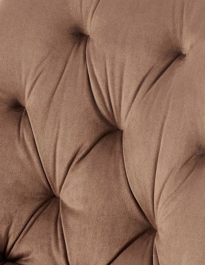 Jedálenská stolička Wallace - zamat - Hnedá