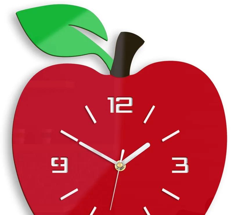 Nástenné hodiny Apple červené