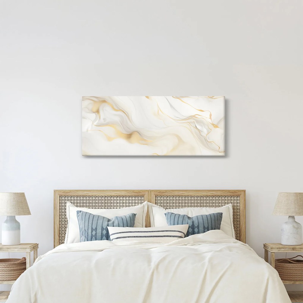Obraz - Abstrakcia s dekorom (120x50 cm)