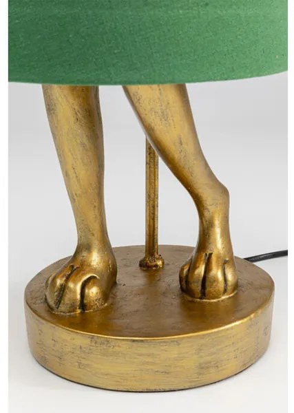 Rabbit stolná lampa 68 cm zlatá/zelená