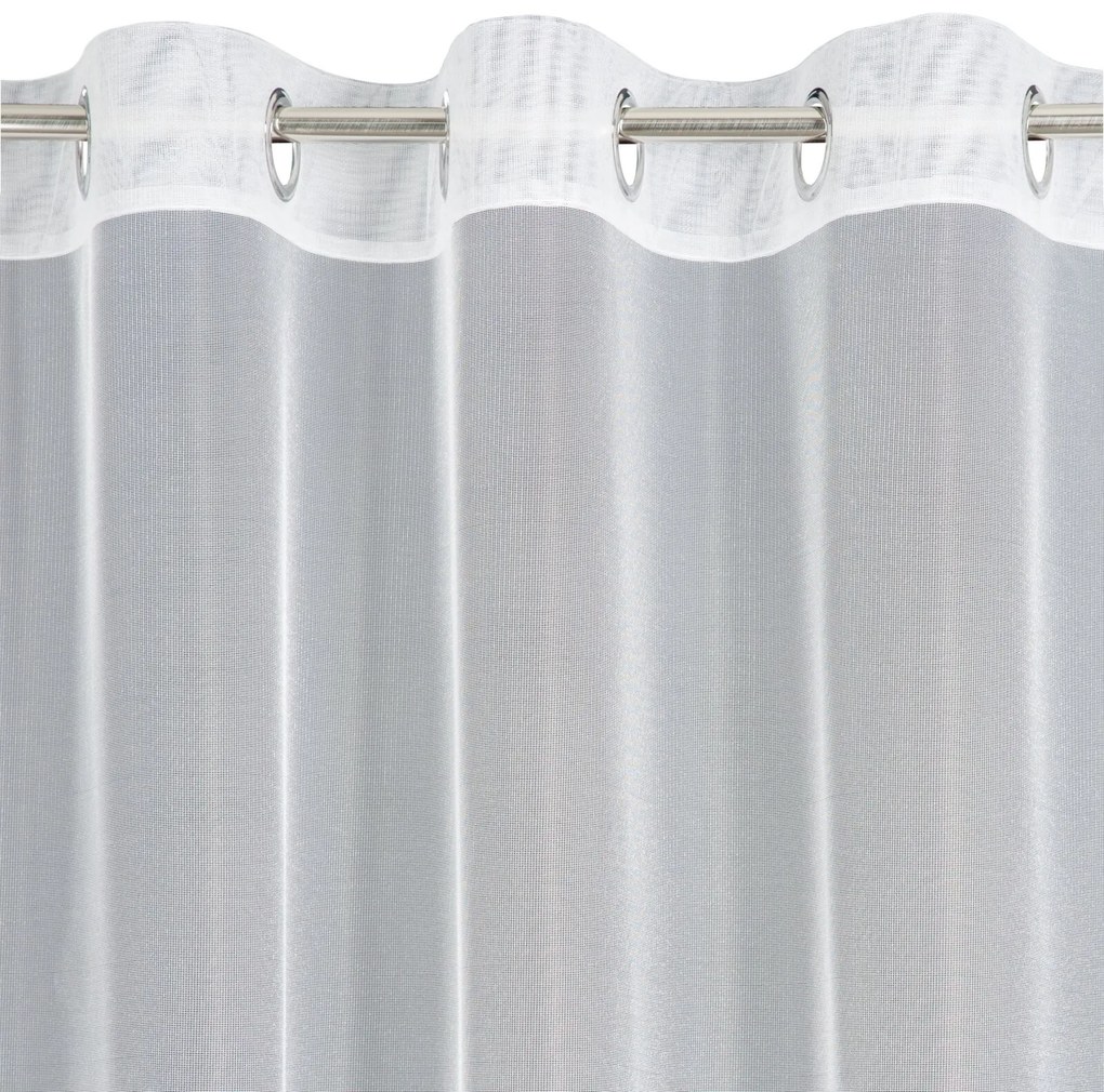 ZÁCLONA NA KRÚŽKOCH VIVIAN 300X150 CM BIELA