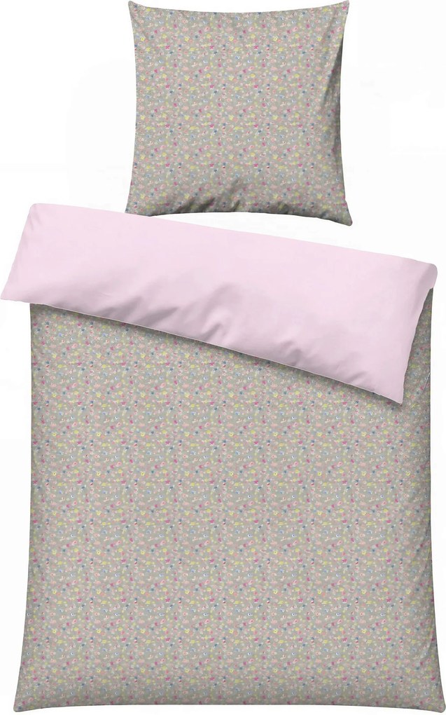 XXXLutz POSTEĽNÁ BIELIZEŇ, viacfarebná, pink, 155/220 cm - Obliečky & plachty - 003808016902