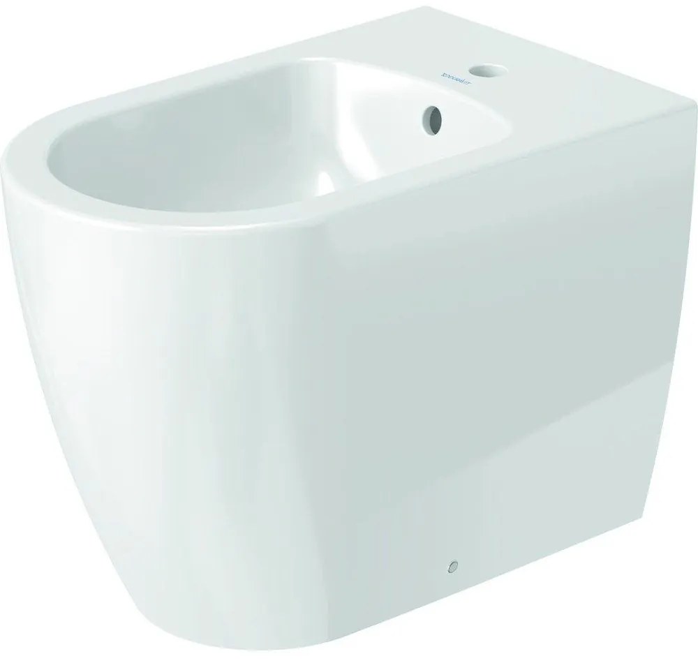 DURAVIT ME by Starck samostatne stojací bidet ku stene, s otvorom, s prepadom, 370 x 600 mm, biela matná, s povrchom WonderGliss, 22891032001