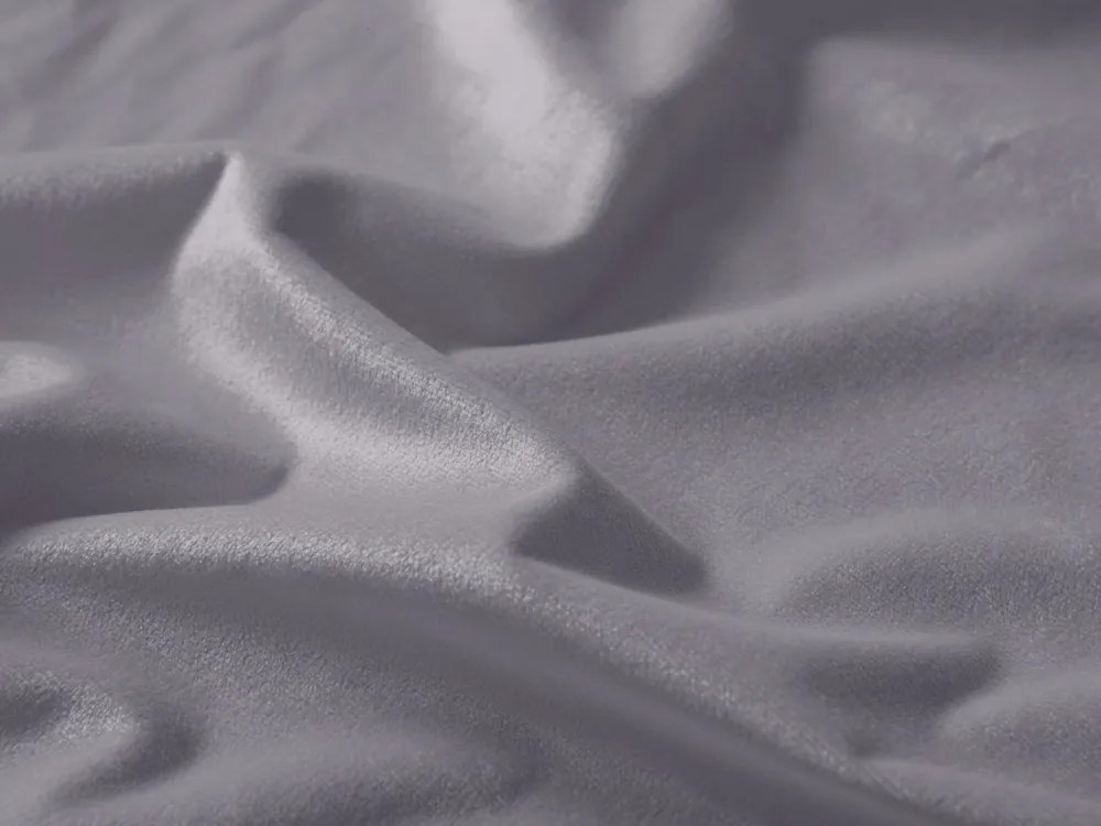 Biante Zamatový oválny obrus Velvet Prémium SVP-013 Sivý 140x220 cm