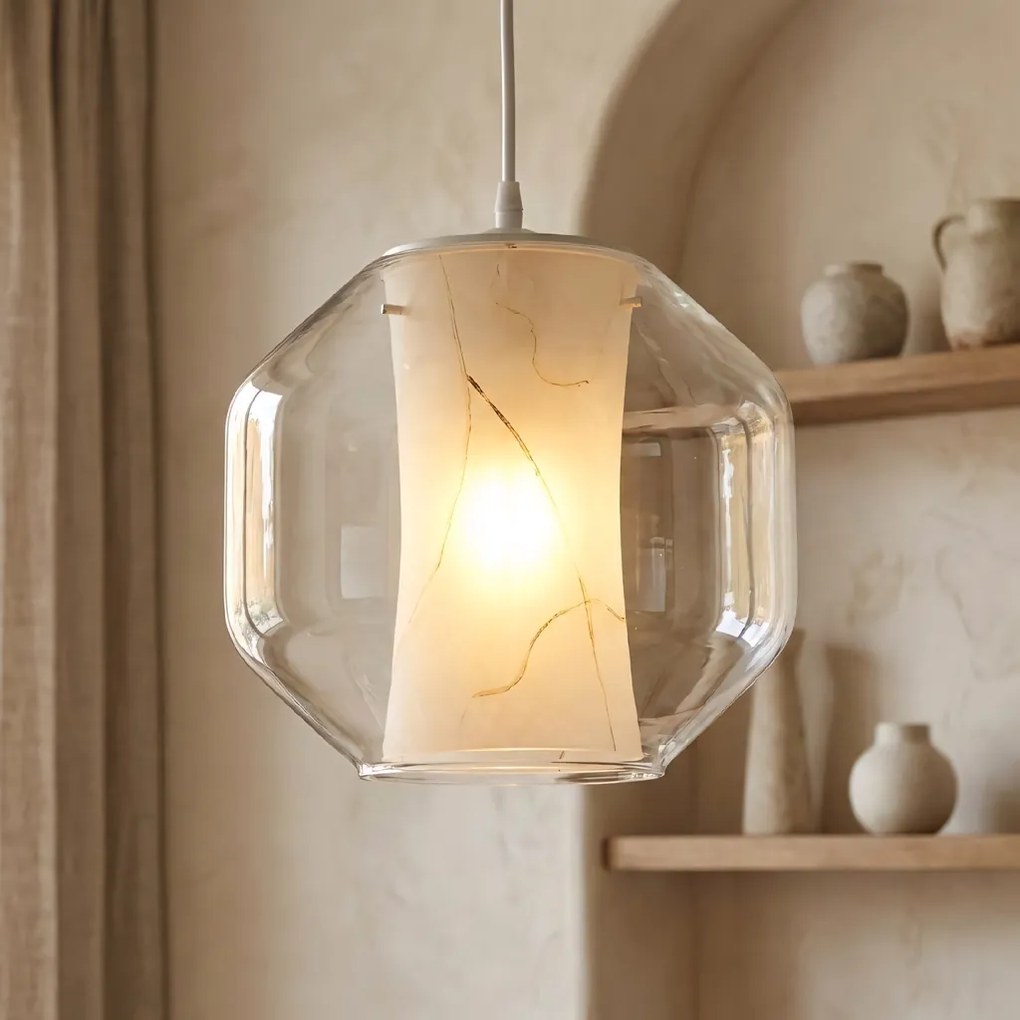 Toolight - závesné svietidlo MARBLE E27 60W APP908-1CP, imitácia mramoru, OSW-06674