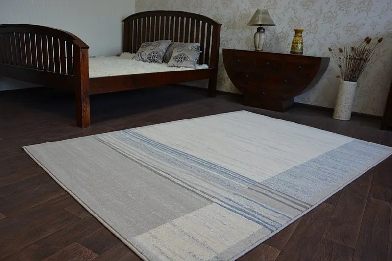 Vlnený koberec MOON DEEP sivý