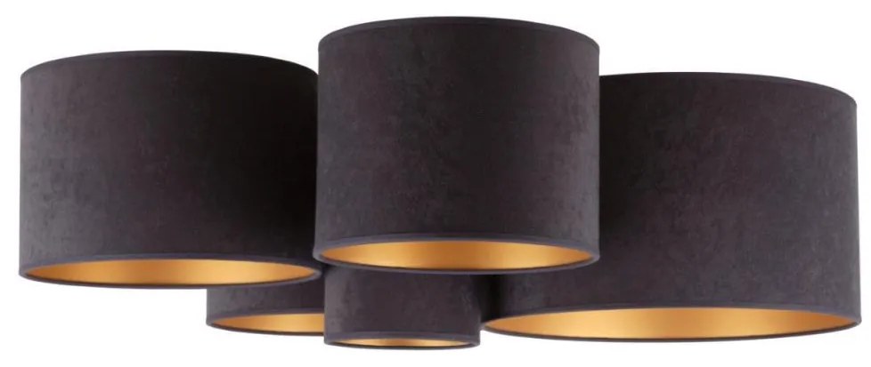 Duolla - Stropné svietidlo ROLLER PENTO 5xE27/60W/230V antracit