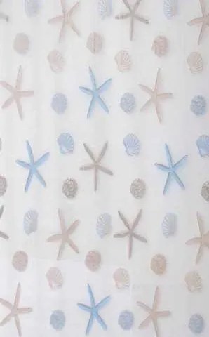 Aqualine Aqualine, Sprchový záves 180x200cm, vinyl, hviezdica, ZV016