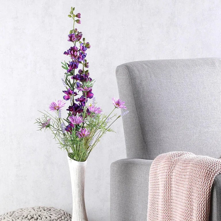 Kytica DELPHINIUM, SEDMOKRÁSKA, LUČNÉ KVETY 97 cm