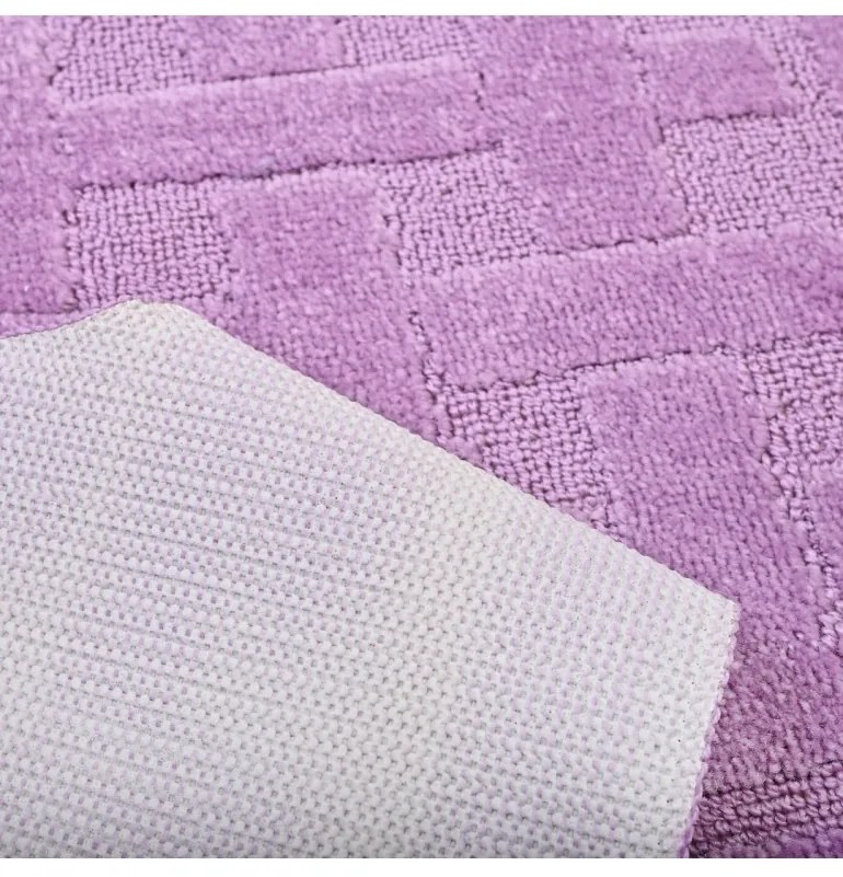 Kúpeľňové predložky set 2 kusov Amy fialové EMI