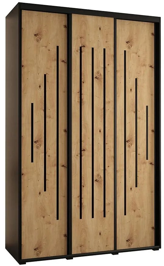 Skriňa 45 Canaris 12 160 čierna/artisan/čierna