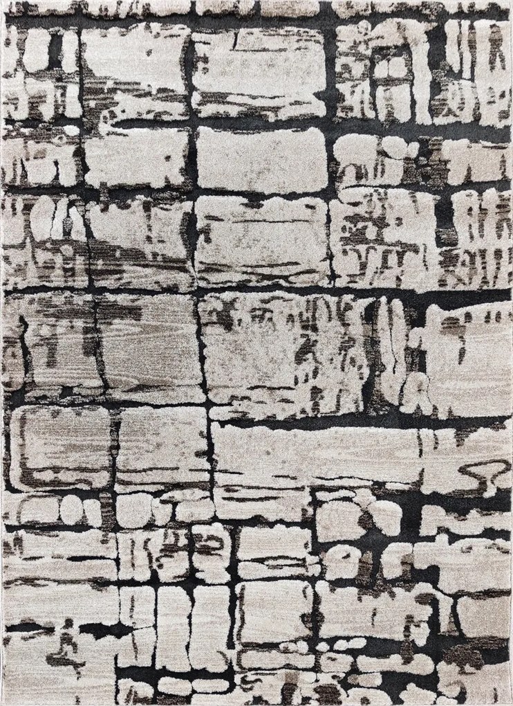 Koberec Miami 128 béžový – obdĺžnikový so vzorom Rozmer: 120x180 cm