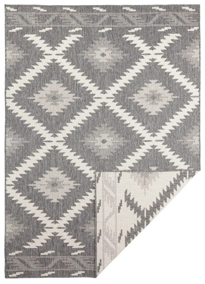 Sivo-krémový vonkajší koberec NORTHRUGS Malibu, 290 x 200 cm