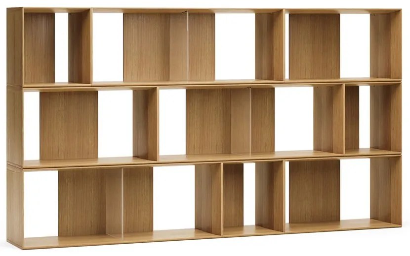 Modulárny policový systém v dekore duba v prírodnej farbe 9 ks 202x114 cm Litto – Kave Home