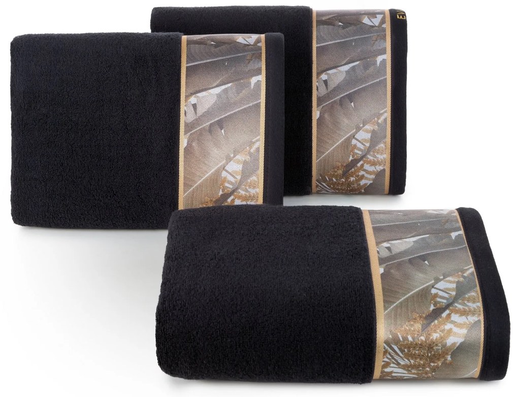 FROTÉ UTERÁK EVA MINGE17 70X140 CM ČIERNA