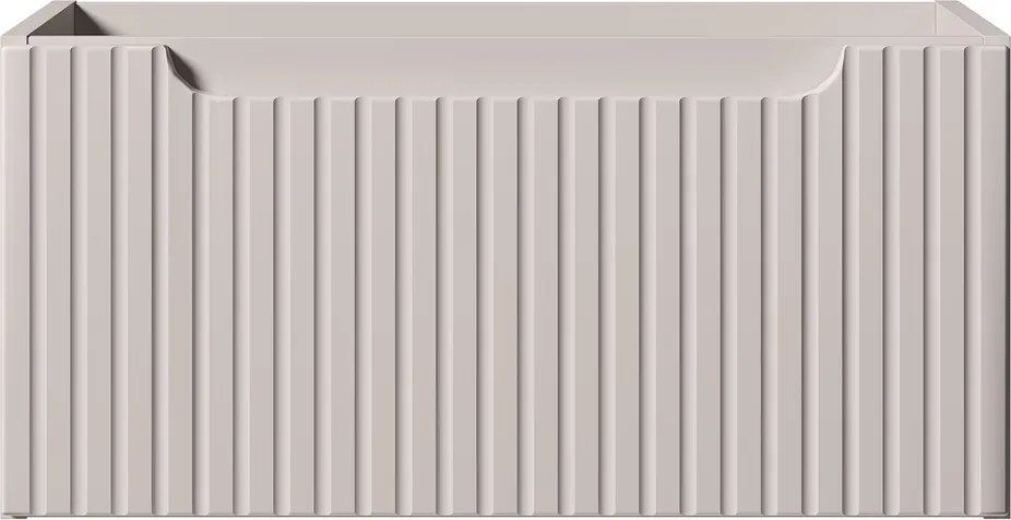 Závesná skrinka pod umývadlo Nova Cashmere s doskou 120 cm kašmírová/dub casella