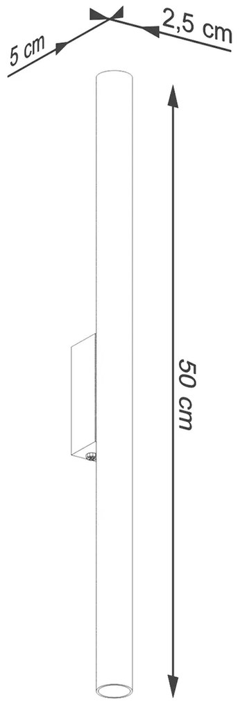 Sollux Lighting Nástenné svietidlo PASTELO 2 čierne