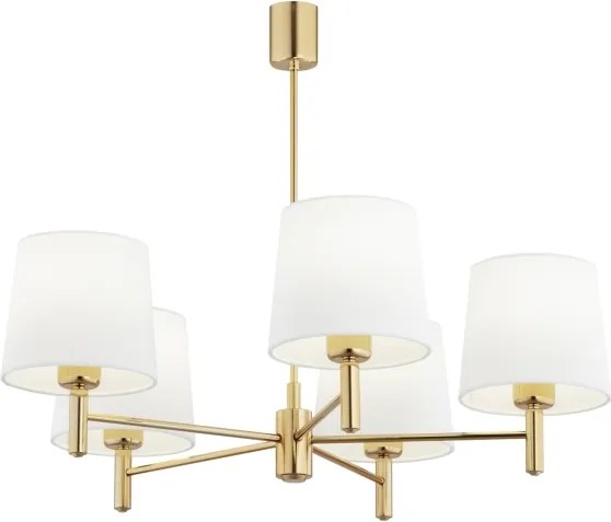 BRILAGI - Luster MONTE na tyči 5xE27/60W/230V krémová/zlatá