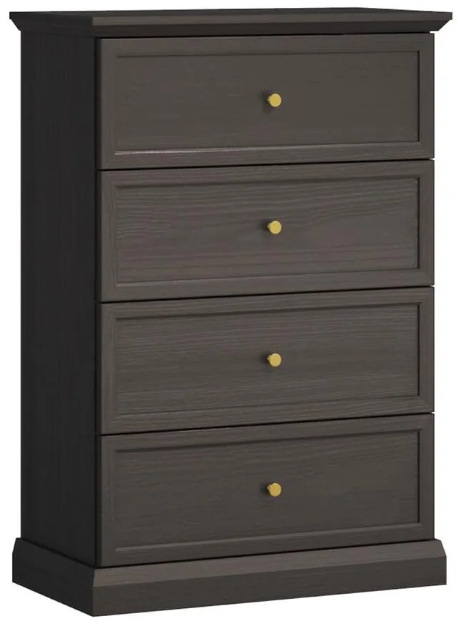 Komoda Lucca K4S čierny grafit