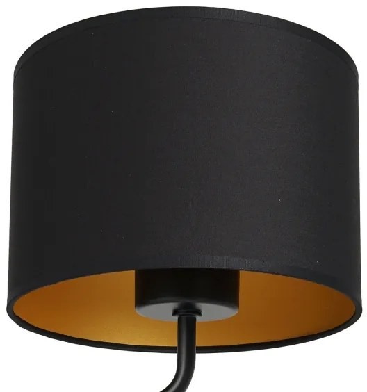 Nástenná lampa ARDEN 1xE27/60W/230V čierna/zlatá