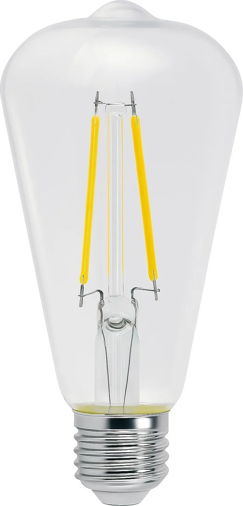 SADA 6x LED žiarovka E27 ST64 6W 660lm Filament 3000K - tepla biela