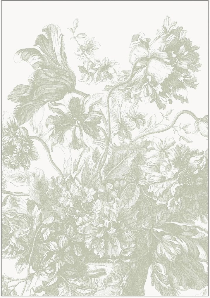 Vliesová tapeta Engraved Flowes