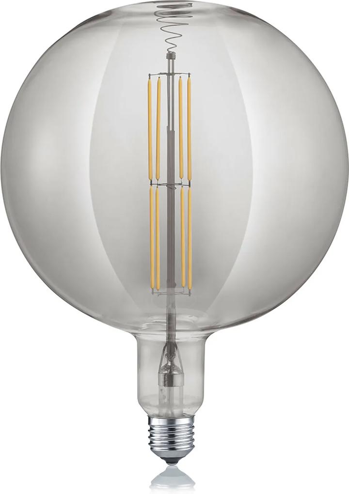 LED Globe žiarovka E27 8W 2 700 K dymová farba
