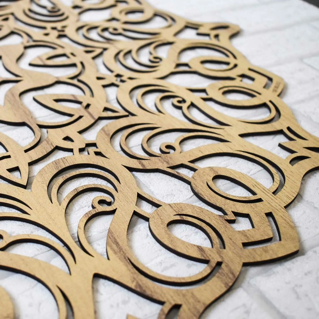 DUBLEZ | Geometrická mandala na stenu z dreva