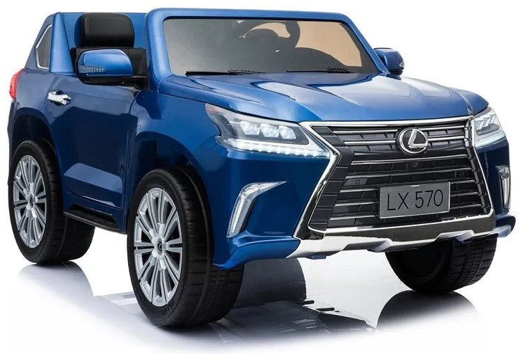 RAMIZ ELEKTRICKÉ AUTÍČKO LEXUS LX570 - LAKOVANÉ - MODRÉ - MOTOR - 4x45W BATÉRIA - 12V10Ah - 2023